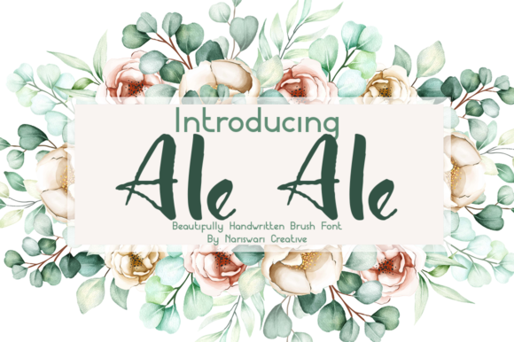Ale Ale: A Modern Handwritten Font for Web Design