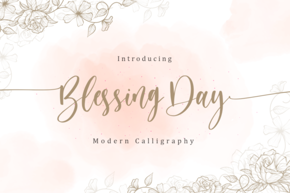 Blessing Day: A Handwritten Font for Campaigns