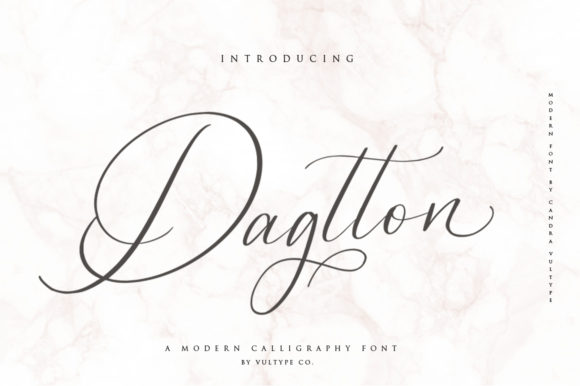 Dagtton: A Delicate Handwritten Font for Web Design