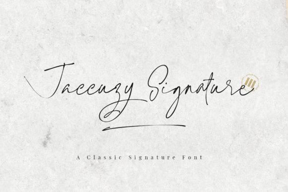 Jaccuzy Signature: A Timeless Handwritten Font for Editorial Design