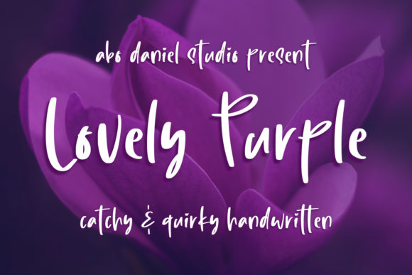 Lovely Purple: A Joyful Handwritten Font for Small Business