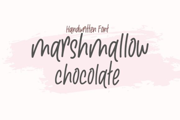 Marshmallow Chocolate: A Sweet Handwritten Font for Web