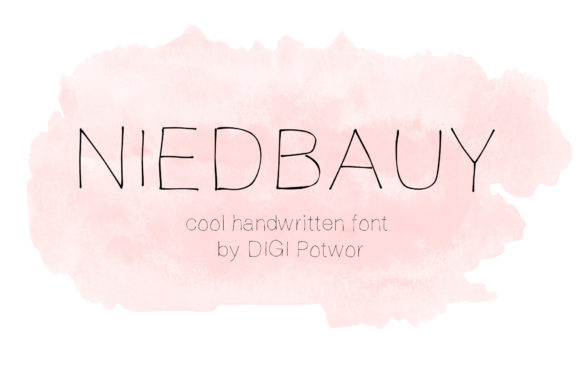 Niedbauy: A Friendly Handwritten Font for Brand Identity