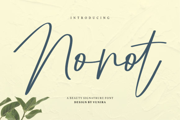 Nonot: A Handwritten Font for Authentic Editorial Design