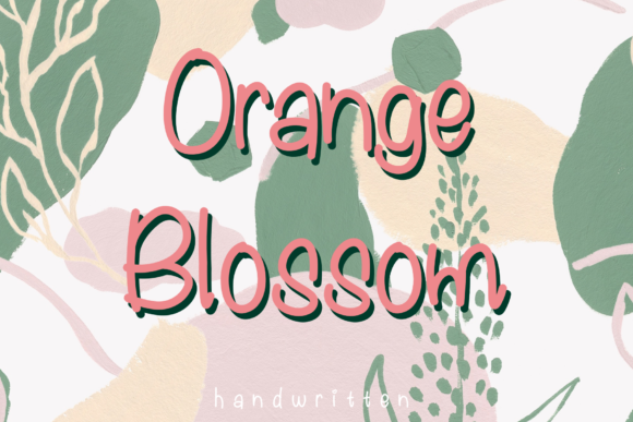 Orange Blossom: A Handwritten Font for Small Business