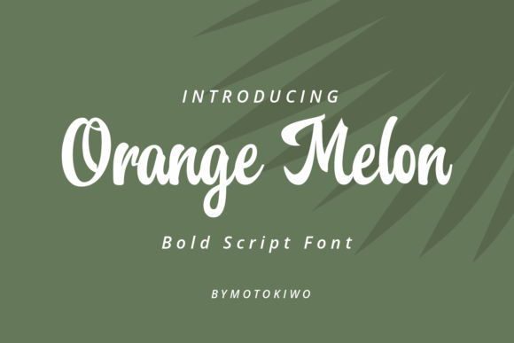 Orange Melon: A Handwritten Font for Campaigns