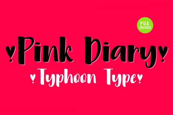 Pink Diary: A Handwritten Font for Editorial Elegance