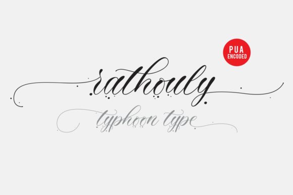 Rathouly: An Elegant Handwritten Font for Crafters