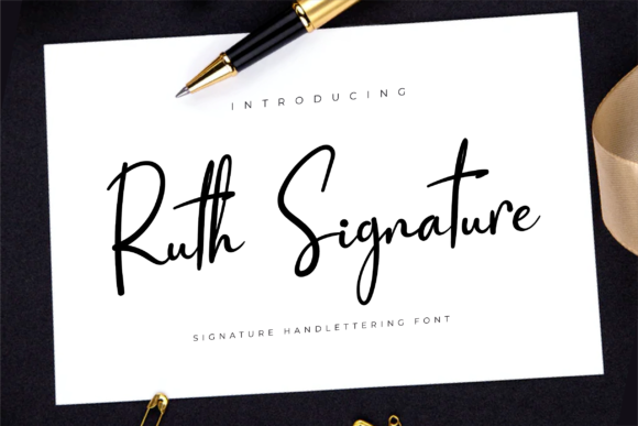 Ruth Signature: A Timeless Handwritten Font for Editors