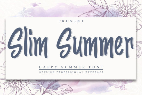 Slim Summer: A Versatile Handwritten Font for Campaigns