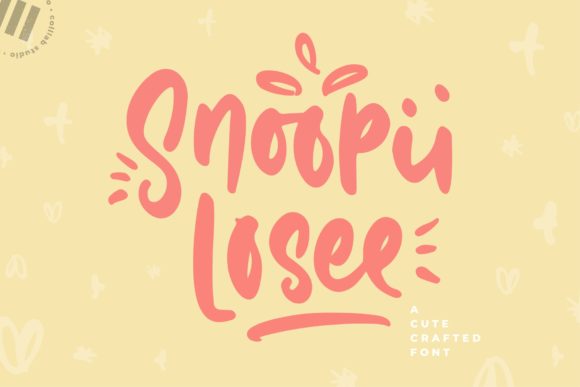 Snoopii Losee: A Playful Display Font for Editors
