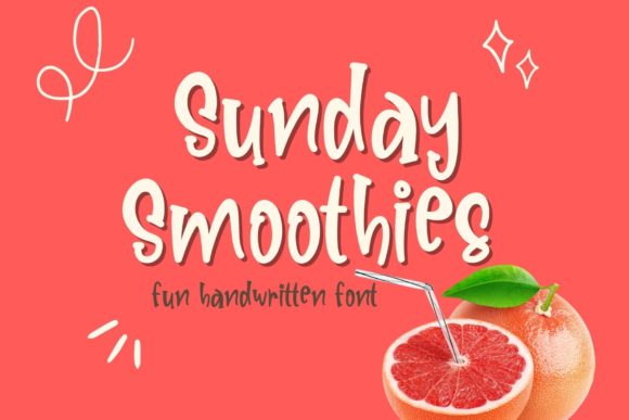 Sunday Smoothies: A Handwritten Font for Web Design
