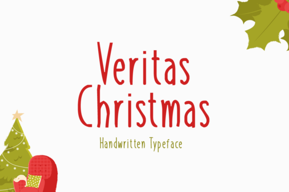 Veritas Christmas: A Handwritten Font for Festive Branding