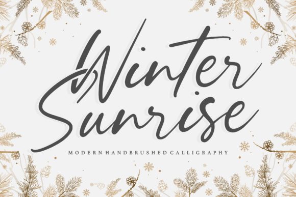 Winter Sunrise: A Timeless Handwritten Font for Crafters