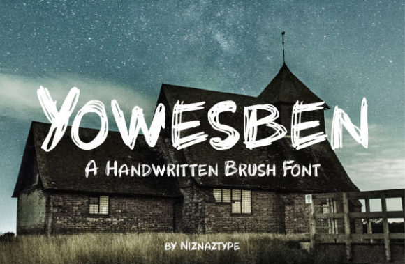 Yowesben: A Handwritten Font for Authentic Branding